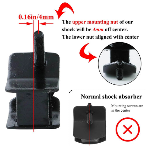Close-up of Generator Anti Vibration Rubber Mount Set For 2000w To 4750w Open Frame Generators, highlighting off-center mounting.
