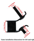 Generator Anti Vibration Rubber Mount Set For 2000w To 4750w Open Frame Generators side view with measurements