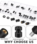 36 Pcs Anti Vibration Standoffs And Rubber Damper Balls Set For Flight Controller with screws and O-rings in clear case