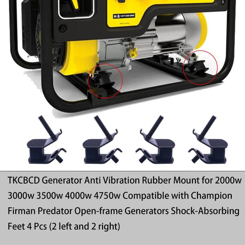 Anti Vibration Rubber Mounts For Generators Compatible With Predator 7000 And 8750 Watt Models 7250 And 9000 Watt Four Large Thick Mounts That Replace 11HP 13HP 389CC And 420CC Engines For Better Stability And Noise Reduction
