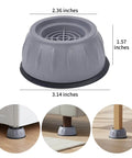Heavy Duty Anti Vibration Pads For Washing Machines And Dryers, Stabilizer Set To Stop Walking And Shaking, 3-inch Riser Feet