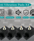 Durable anti vibration pads for outdoor mini split condensers provide stable support, reduce vibration and noise, set of four