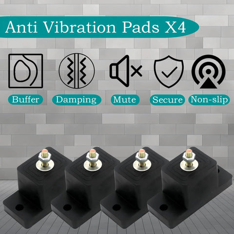 Durable anti vibration pads for outdoor mini split condensers provide stable support, reduce vibration and noise, set of four