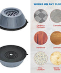 Anti Vibration Pads for Washing Machine and Dryer Set of 4 Universal Support Feet showing rubber pads and compatible floor types