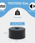 8 Pack Universal Anti Vibration Rubber Feet With Stainless Steel Nuts And Washers, size 1.5x0.75x0.57 inches, load-bearing 200 lbs