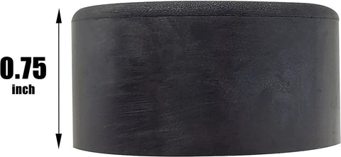 Side view of 0.75 inch 4 Pack Anti Vibration Foot Pads 192310GS Heavy Duty Rubber Isolator Bumpers for machinery.