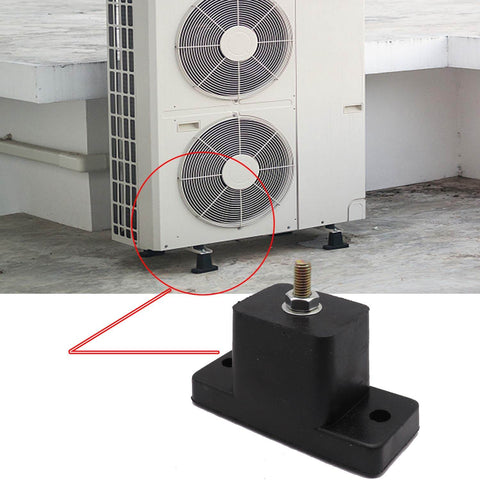 Four Pack Rubber Vibration Isolators For Air Conditioner Outdoor Mounting Brackets Reduce Noise And Vibration With Shock Proof Pads For Outdoor Mini Split Condenser Units