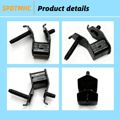 Durable anti vibration rubber mounts reduce generator vibration and noise, four 8mm feet shown from different angles.