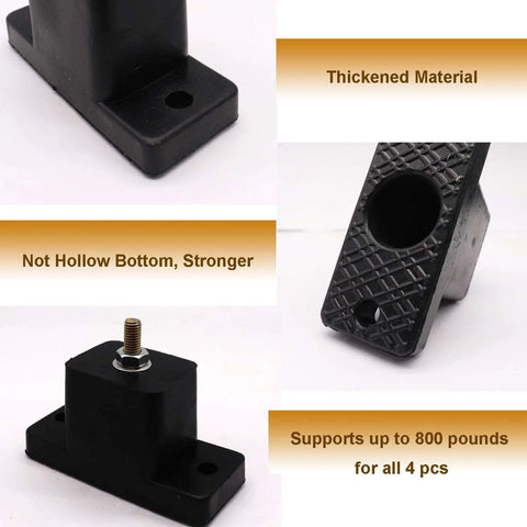 Four Pack Rubber Vibration Isolators For Air Conditioner Outdoor Mounting Brackets Reduce Noise And Vibration With Shock Proof Pads