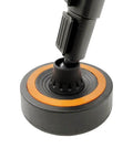 Close-up of a tripod leg on a Three Piece Anti Vibration Suppression Pad for Telescope Mounts with 7.6 Cm Diameter