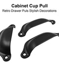 Antique Style Black Cup Drawer Pulls 20 Pack For Dressers Cabinets Cupboards Closets And Kitchen Furniture Handles