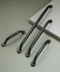 10 Pack Antique Black Cabinet Handles For Kitchen And Bedroom, 4 Inch Screw Spacing 102mm, Solid Zinc Alloy Drawer Pulls, various sizes