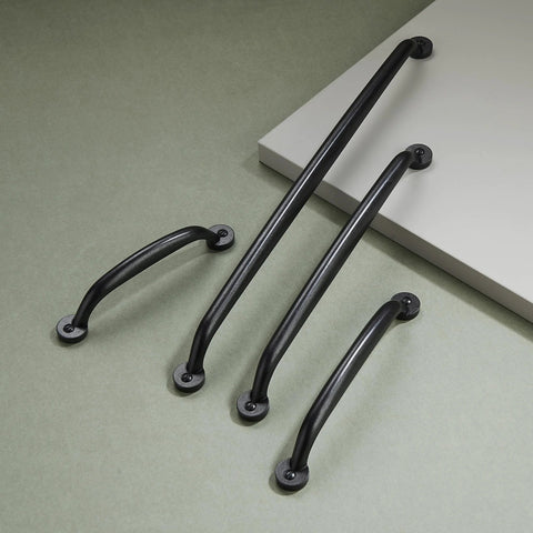 10 Pack Antique Black Cabinet Handles For Kitchen And Bedroom, 4 Inch Screw Spacing 102mm, Solid Zinc Alloy Drawer Pulls, various sizes