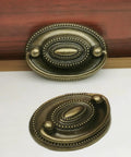 4 Pack Antique Brass Bail Drawer Pulls Oval Drop Swing Handles For Dresser Cabinet Furniture Hardware 81x57mm size