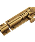 Solid Cast Brass Barrel Bolt For Doors And Gates, Antique Brass Sliding Latch Lock, Heavy Duty Gate Bolt With Secure Locking, Vintage Style