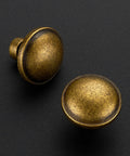 30 Pack Antique Brass Cabinet Knobs 1-1/4 Inch Diameter Round Solid Zinc Alloy Drawer Pulls For Kitchen Cupboard Hardware