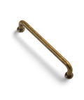 Antique Brass Cabinet Pulls Set Of 12 With 5 Inch Center Vintage Retro Bronze Kitchen Hardware Smooth Touch Drawer Handle Distressed Finish