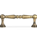 2 Pack Antique Brass Cabinet Drawer Pulls 3.75 Inch Vintage Bronze Bar Style Furniture Handles For Closet Dresser Wardrobe Cupboard Doors