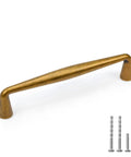 10 Pack Antique Brass Cabinet Pulls Three And Three Quarter Inch Center To Center Spacing Dresser Drawer Handles with screws