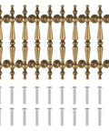 Antique Brass Cabinet Pulls 10 Pack 6.02 Inch Length With 3.78 Inch Center To Center Hole Spacing Brushed Matte Gold Handles