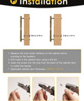 Installation guide for Antique Brass Cabinet Pulls 6.3 Inch Hole Center 160mm emphasizing mounting steps and measurements.