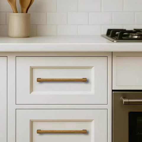 Kitchen with Antique Brass Cabinet Pulls 2 Pack With Three And One Quarter Inch Hole Center 82mm Heavy Duty Solid Hardware Handles