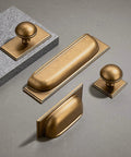 10 Pack Antique Brass Cabinet Cup Pulls 5 Inch 128mm Durable Zinc Alloy Cabinet Handles Drawer Pulls displayed on a surface