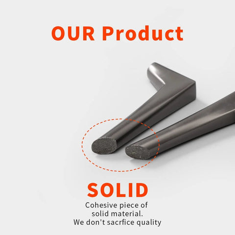 Close-up of solid material inside Antique Brass Cabinet Pulls Set Of 10 5 Inch Hole Center Solid Zinc Alloy Handles for furniture projects.