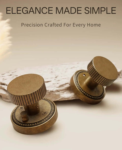 4 Pack Antique Brass Privacy Door Knobs With Lock For Bedroom Or Bathroom, vintage interior door handles on display