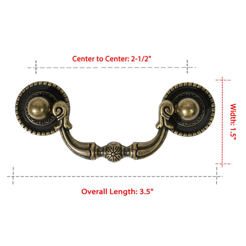 Antique Brass Drawer Pulls