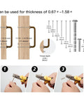 Installation guide for Six Pack Antique Brass Dresser Drawer Pulls Three And Three Quarters Inch Center To Center with screws