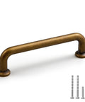 Six Pack Antique Brass Dresser Drawer Pulls Three And Three Quarters Inch Center To Center Solid Aged Bronze Cabinet Handles