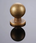 Antique Brass Kitchen Cabinet Knob from Set Of 10 For Solid Wood And Metal Drawers, showcasing durable alloy with round design, easy installation.