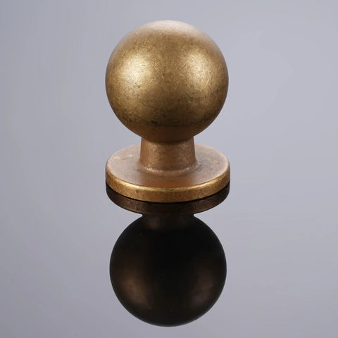 Antique Brass Kitchen Cabinet Knob from Set Of 10 For Solid Wood And Metal Drawers, showcasing durable alloy with round design, easy installation.