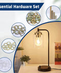 Antique Brass Lamp Repair Hardware Kit 60 Piece Set Pipe Nipples Lock Nuts Washers For Lamp Assembly DIY Home Projects image