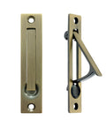 Pocket Door Edge Pull In Antique Brass For Hidden Edge Access And Easy Operation, Stylish Pocket Door Pull Handle