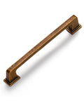 Antique Brass Square Cabinet Pulls 5 Inch Center To Center 128mm Hole Modern Retro Vintage Cabinet Handles 10 Pack Durable Zinc Alloy