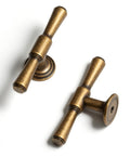 Antique Brass Cabinet Knobs Five Pack Single Hole Vintage Drawer Knobs Zinc Alloy Handles For Kitchen Cupboard Bathroom Dresser Cabinet