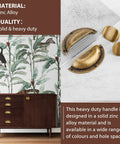 Antique Brass Zinc Alloy Cabinet Pulls 2.5 Inch Center Hole 64mm Heavy Duty Cupboard Handles Set of 6 for Drawers Cabinets