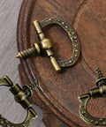 24 Pcs Mini Cabinet Pulls 24x27mm Metal Screw In Drawer Handles For Jewelry Boxes And Small Furniture Antique Bronze Finish