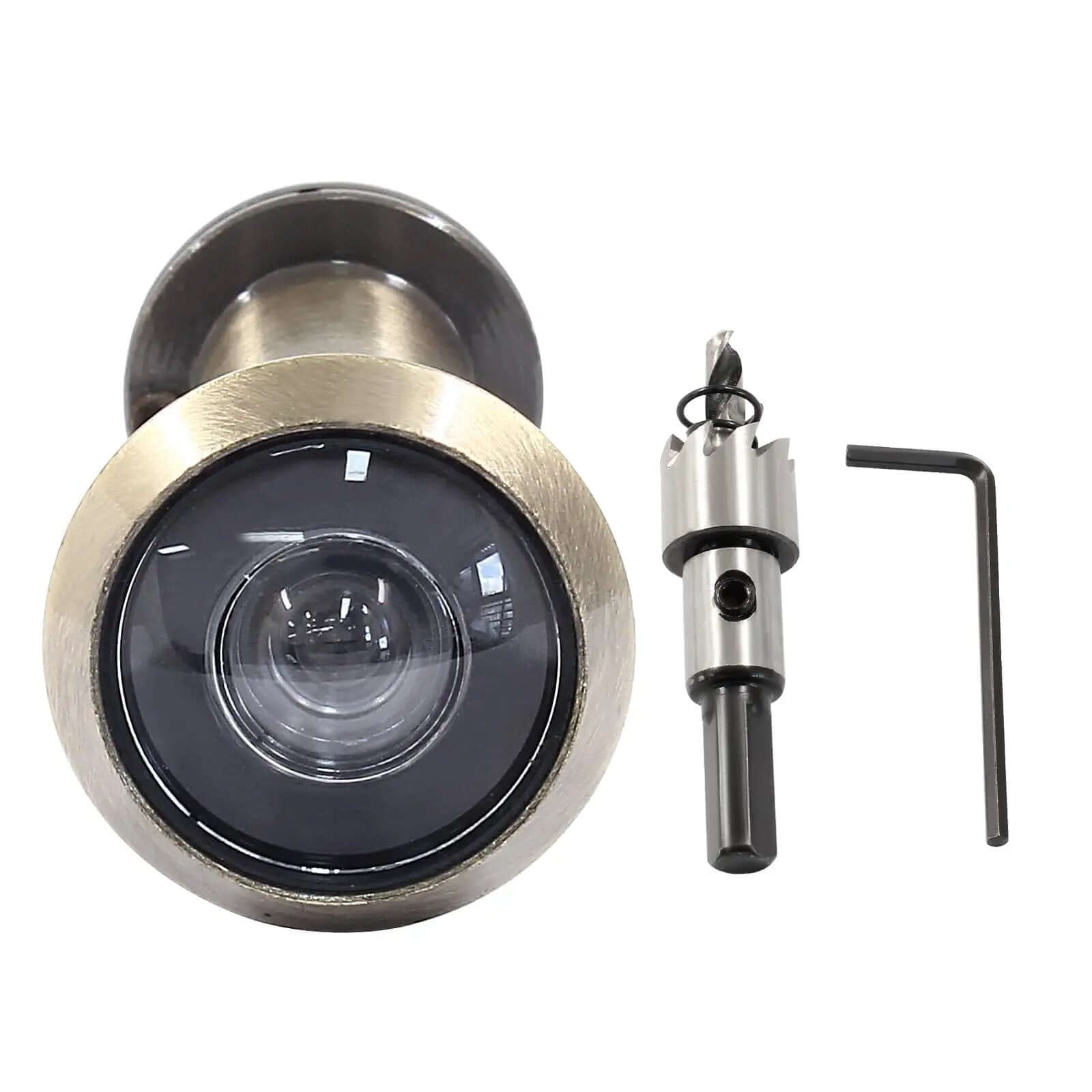 Antique Bronze Door Viewer Peephole Solid & Durable ✓