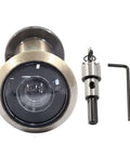 Antique Bronze Door Viewer Peephole With Adjustable Length, Solid Zinc Alloy Body, 16mm Drill Bit, HD Optical Glass Lens