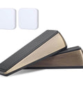 Antique Bronze Heavy Duty Door Wedge With Anti Slip Rubber Base Keeps Bottom Of Door Open And Prevents Slams Includes Silencer Pads To Protect Walls 2 Pack Door Stopper For Floor Protection And Quiet Stays Put