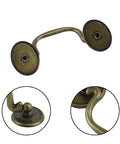 Antique Bronze Drop Drawer Pulls Set Of 4 With Screws Vintage Zinc Alloy Cabinet Handles For Furniture And Doors 4.52 Inch