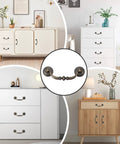 Set Of 10 Antique Drop Bail Pulls With 3.5 Inch Center Hole, Vintage Bronze Shabby Chic Drawer Pulls For Dresser in room settings