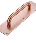 12 Inch Push Pull Door Handles Set for Sliding Barn Doors and High Traffic Areas in Antique Copper Finish, Durable SUS 304