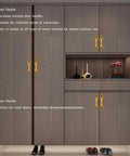 European Style Barn Door Handle Antique Metal Door Pull Handle on wardrobe, high quality alloy, 4 pack, easy to install, vintage look