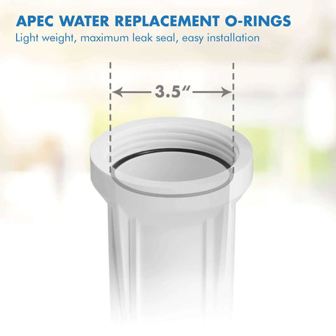 Replacement O Ring Set For 3.5 Inch OD Reverse Osmosis Filter Housings Three Pack NSF Certified Gasket Seals For RO Systems