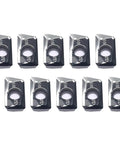 10 Pack APKT1604PDFRG2 Carbide Milling Inserts for Aluminum Finishing and Semi Finishing, Wear Resistant Turning Inserts for Non Ferrous Metal Machining, Precise, Smooth Cuts and Long Lasting Tool Life