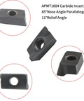 APMT1604 carbide inserts for R8 Shell Mill Set With 100 Mm Face End Milling Cutter And 32 Mm Bore Arbor, 6 Flute, 7/16-20UNF Shank